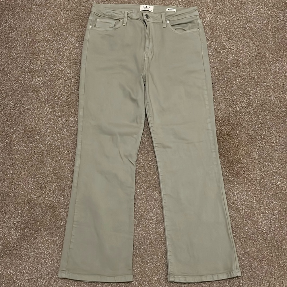 Letters to Juliet Green Bootcut Jeans Size 10